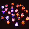 Halloween Christmas Snowman Ornaments LED Glowing Ring