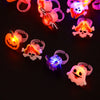 Halloween Christmas Snowman Ornaments LED Glowing Ring