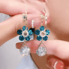 💥Super Sale Now!!!!!!🔥Fashion Flower Crystal Earrings