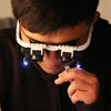 LED Glasses Magnifying Glass